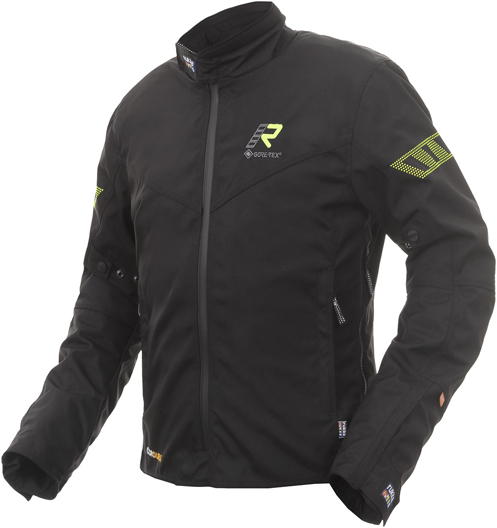 Rukka Start-R Motorcycle Textile Jacket, black-yellow, Size 46, black-yellow, Size 46