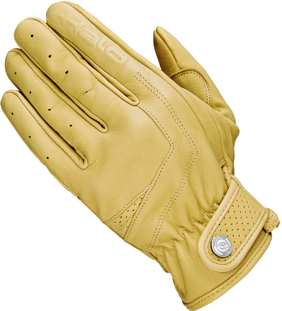 Held Classic Rider Motorcycle Gloves, yellow, Size S M, yellow, Size S M