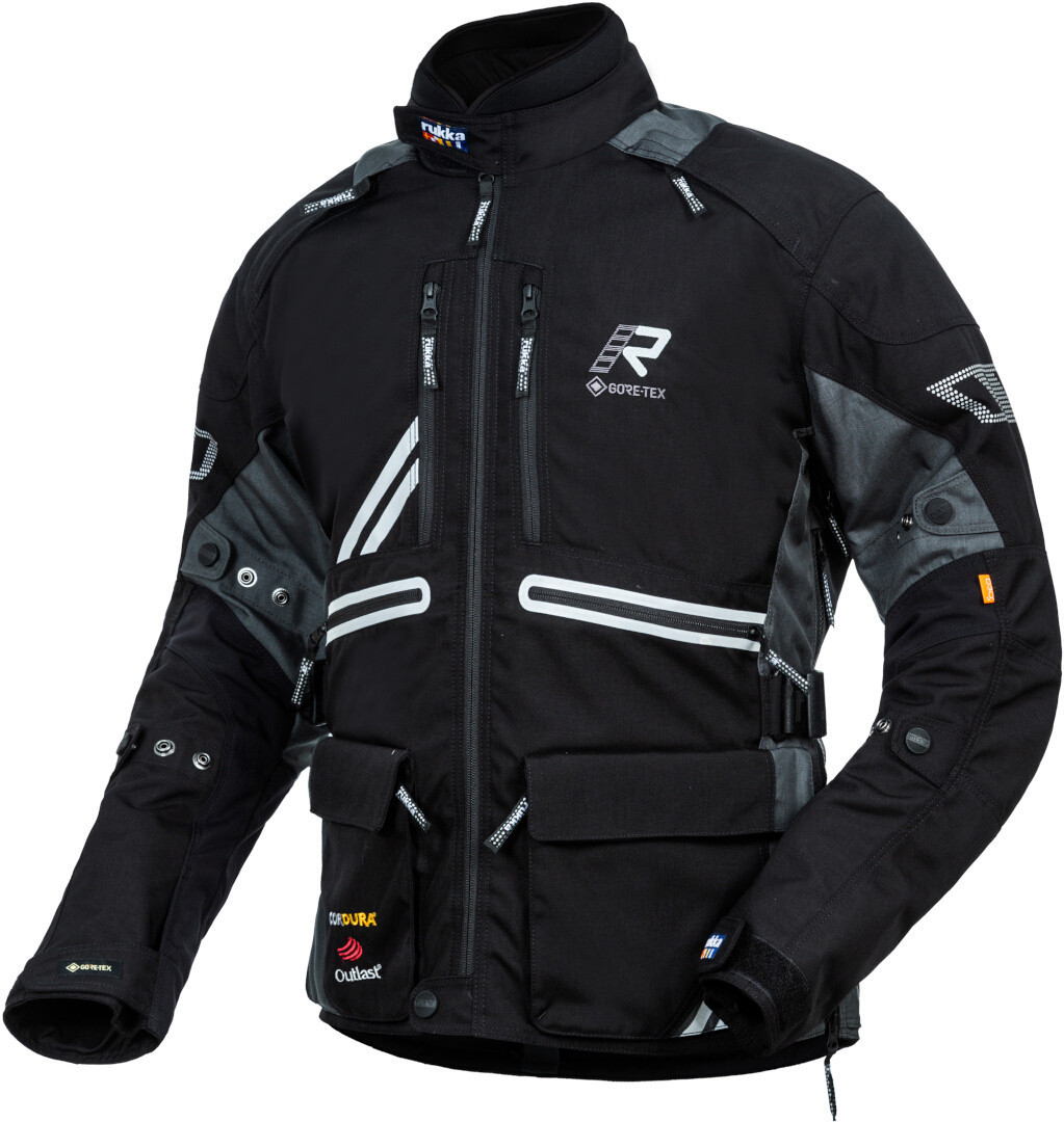 Rukka Offlane Motorcycle Textile Jacket, black-grey, Size 52, black-grey, Size 52