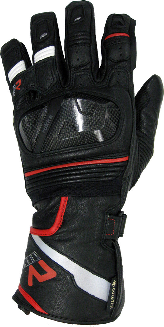 Rukka Imatra 2.0 Gore-Tex Motorradhandschuhe, schwarz-rot, Größe S M, schwarz-rot, Größe S M