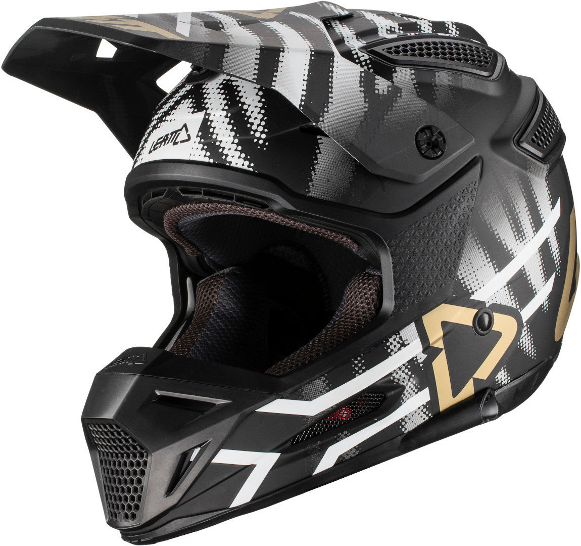 Leatt GPX 5.5 V20.2 Zebra Casque Motocross, multicolore, taille XL pour Hommes