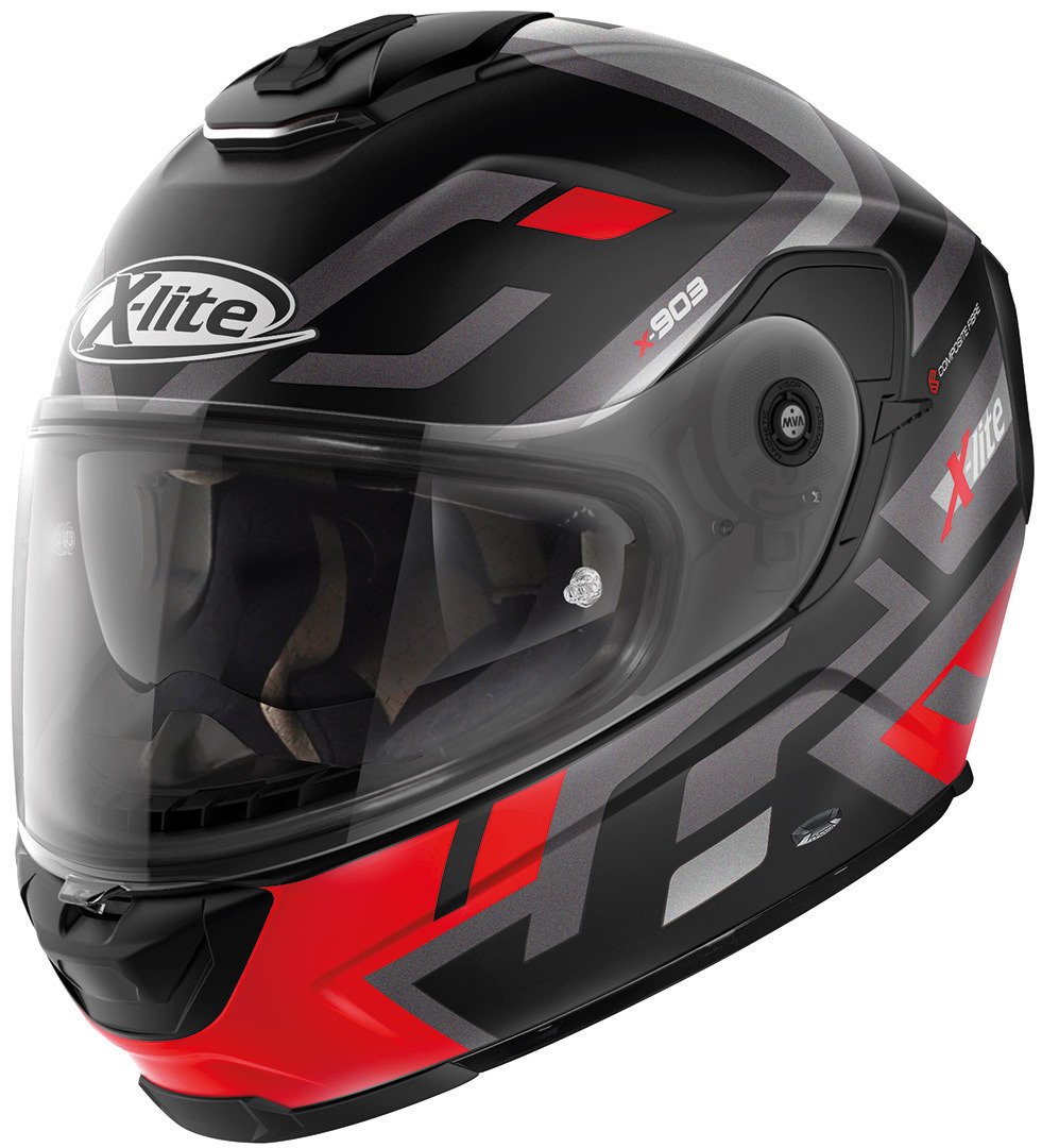 X-Lite X-903 Impetus N-Com Helm, schwarz-rot, Größe M, schwarz-rot, Größe M