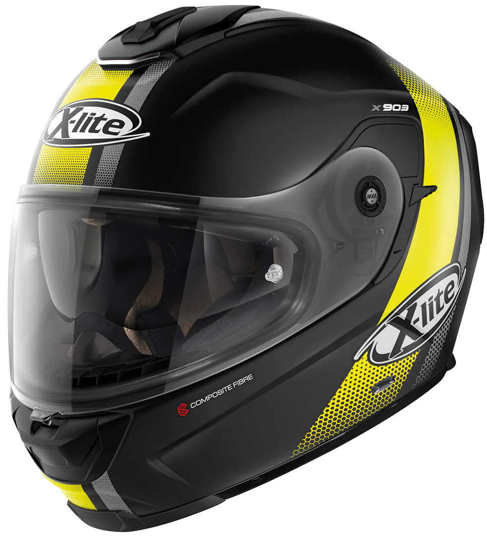X-Lite X-903 Senator N-Com Helmet, black-yellow, Size S, black-yellow, Size S