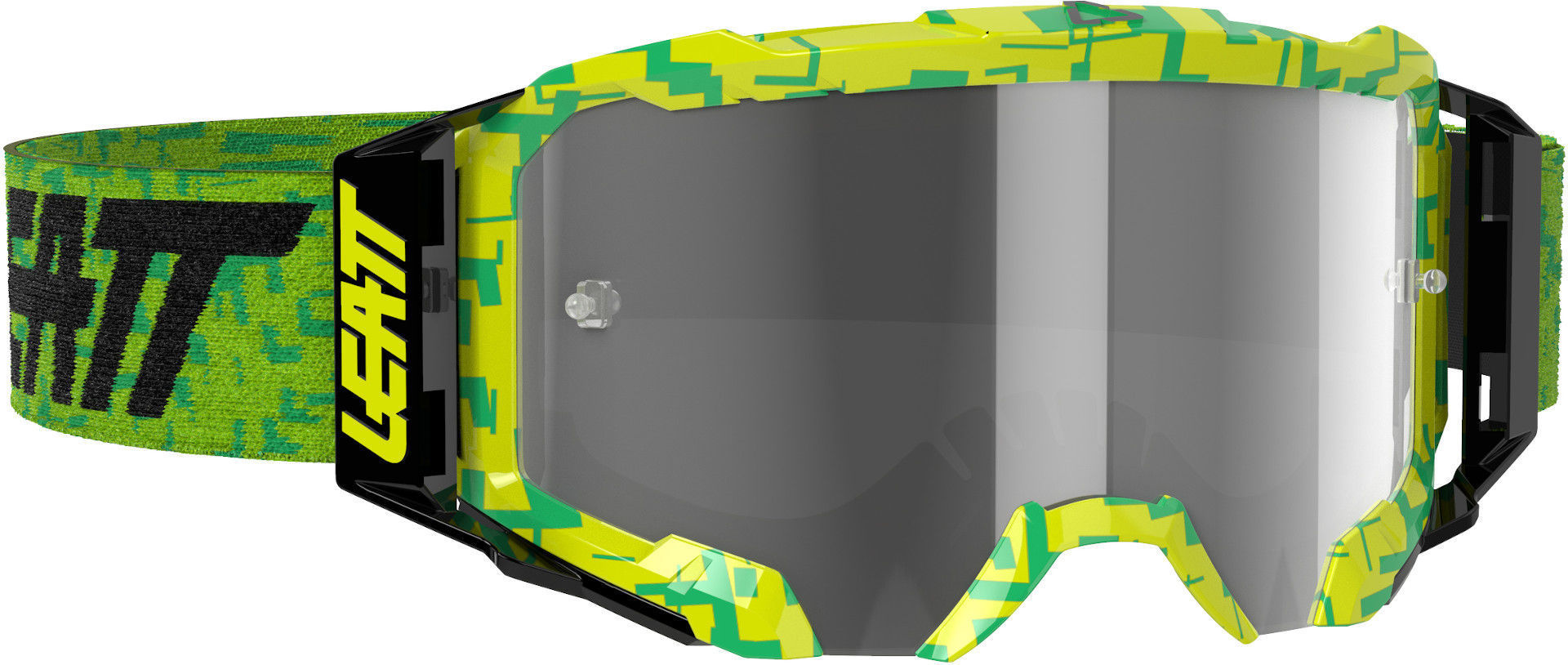 Leatt Velocity 5.5 Motocross Goggles, green-yellow, green-yellow, Size One Size