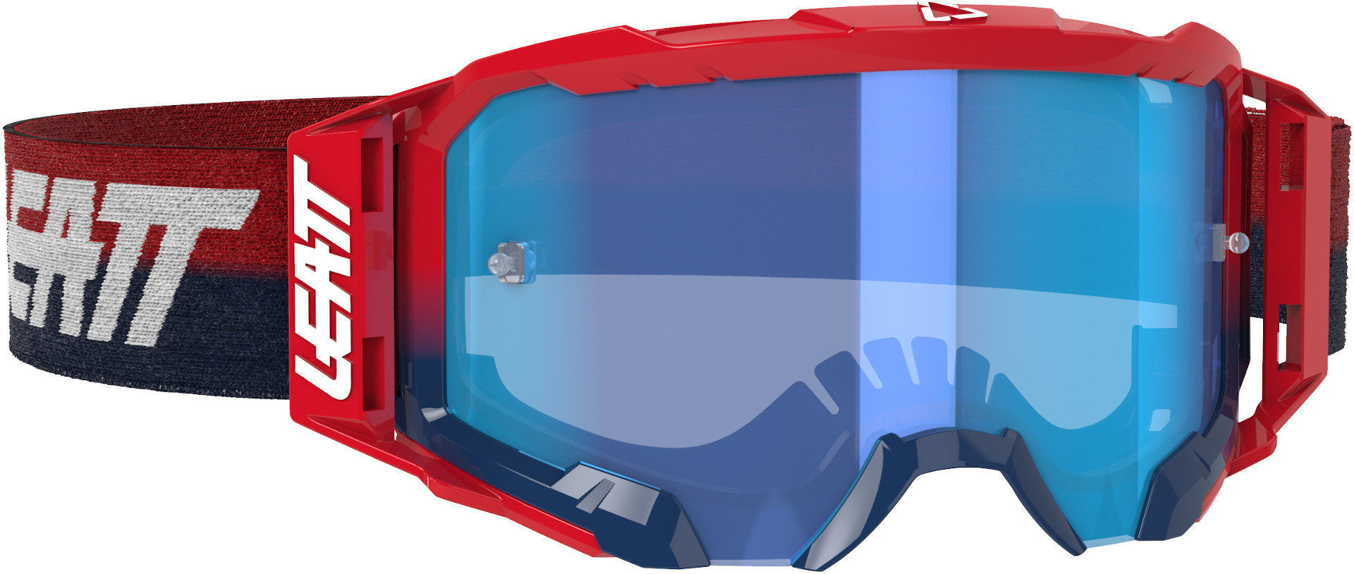 Leatt Velocity 5.5 Lunettes de motocross, rouge-bleu pour Hommes