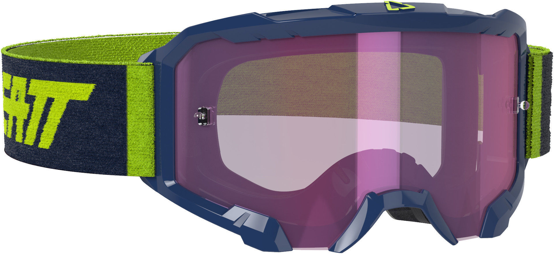 Leatt Velocity 4.5 Iriz Motocross Goggles, blue-yellow, blue-yellow, Size One Size