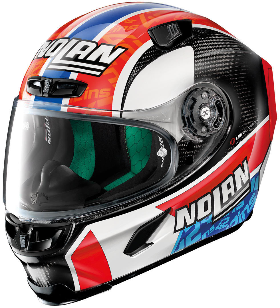 X-Lite X-803 Ultra Carbon Rins Helmet, red-blue, Size S, red-blue, Size S
