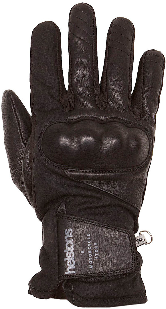 Helstons Curtis Motorcycle Gloves, black, Size M L, black, Size M L