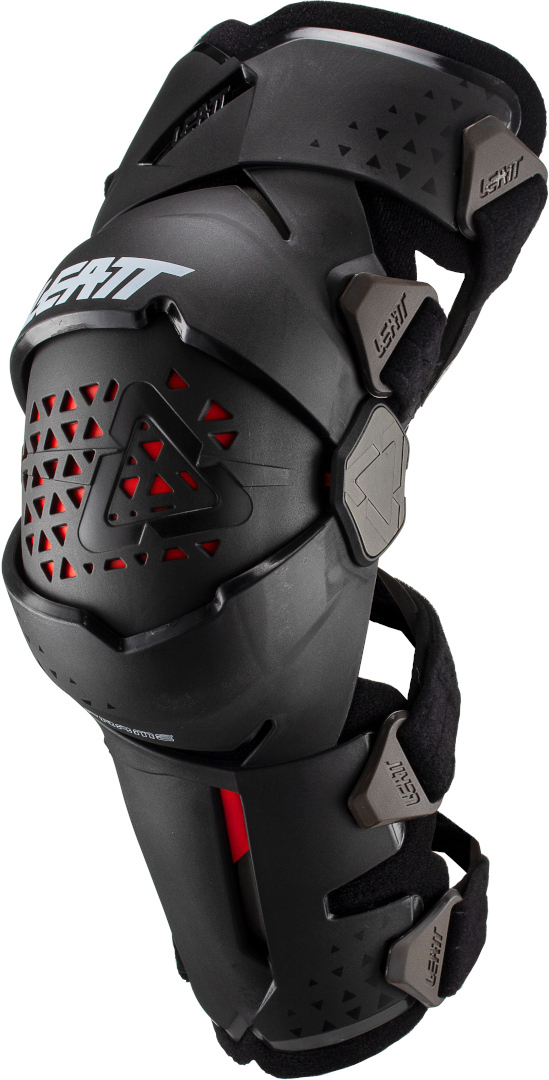 Leatt Z-Frame Junior Kids Motocross Knee Protectors, black, black, Size One Size