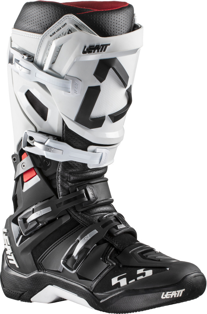 Leatt GPX 5.5 FlexLock Motocross Boots, black-white, Size 47, black-white, Size 47