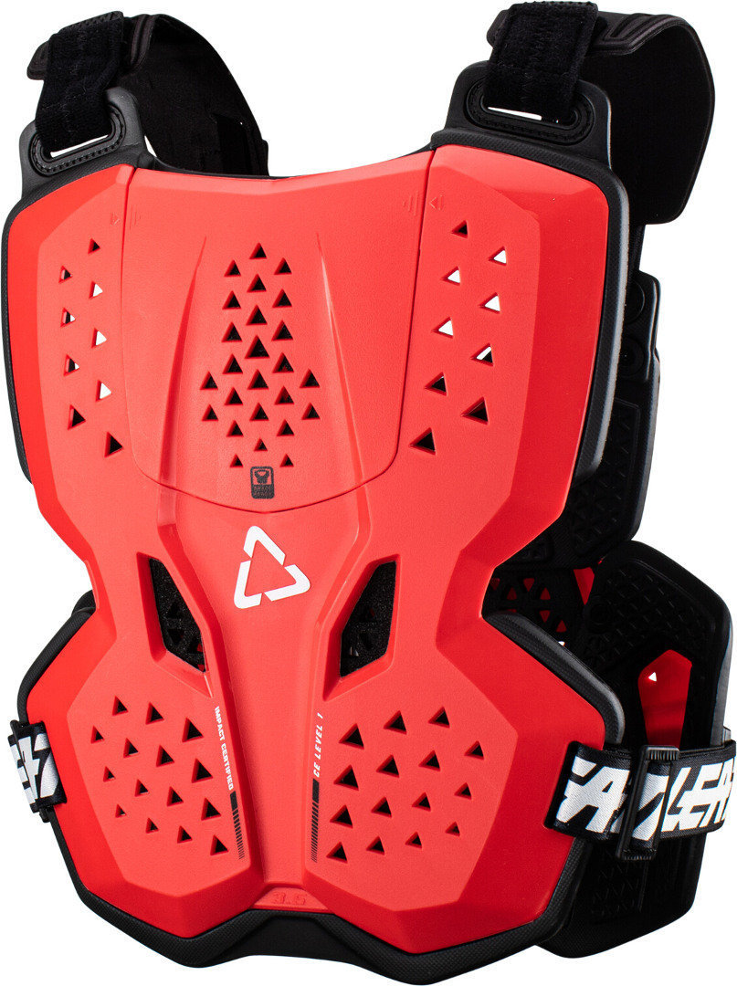 Side view of Leatt 3.5 Chest Protector, red for Men