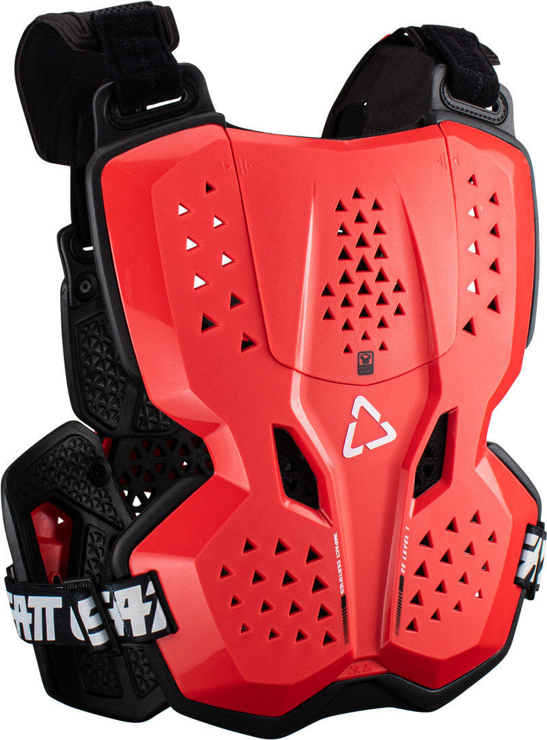 Side view of Leatt 3.5 Chest Protector, red for Men