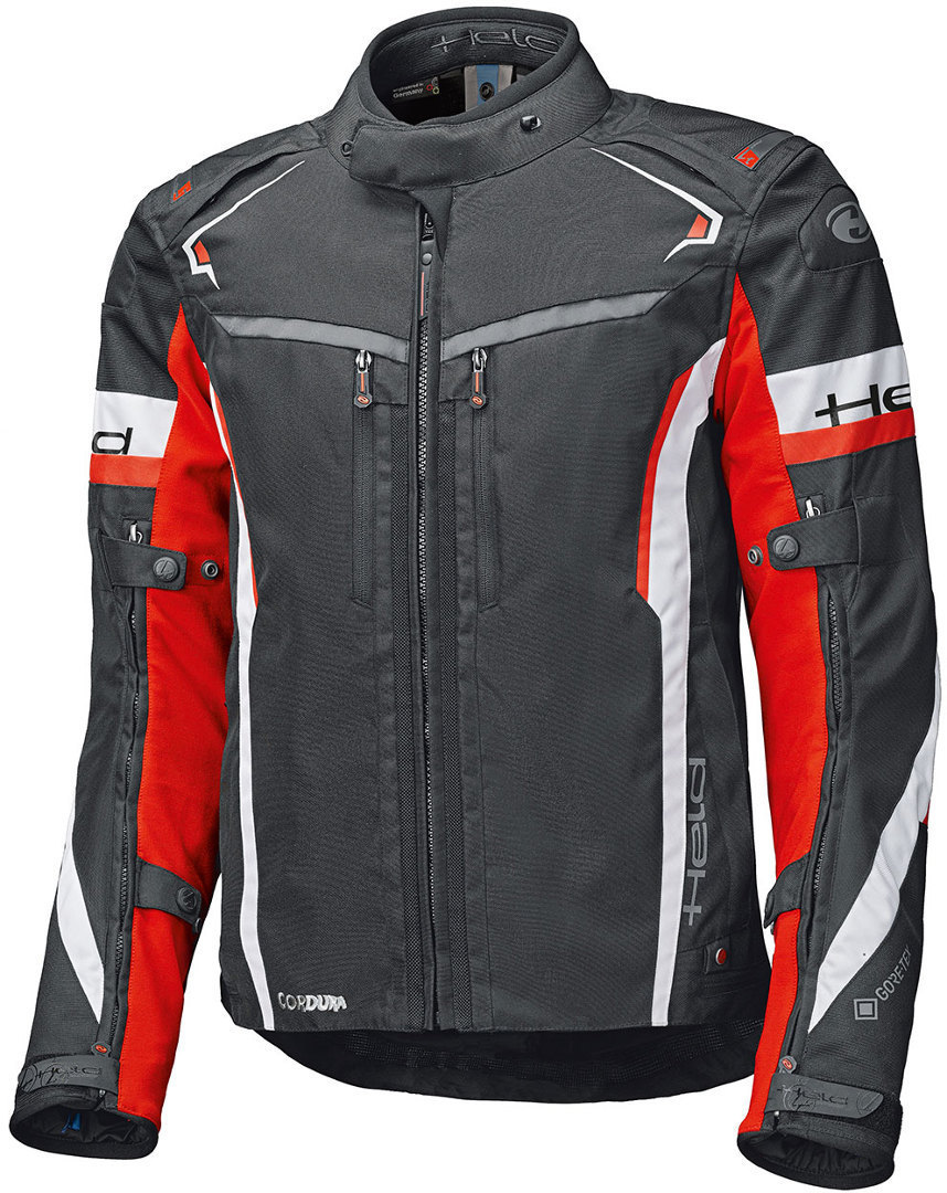 Held Imola ST Motorcycle Textile Jacket, black-white-red, Size S, black-white-red, Size S