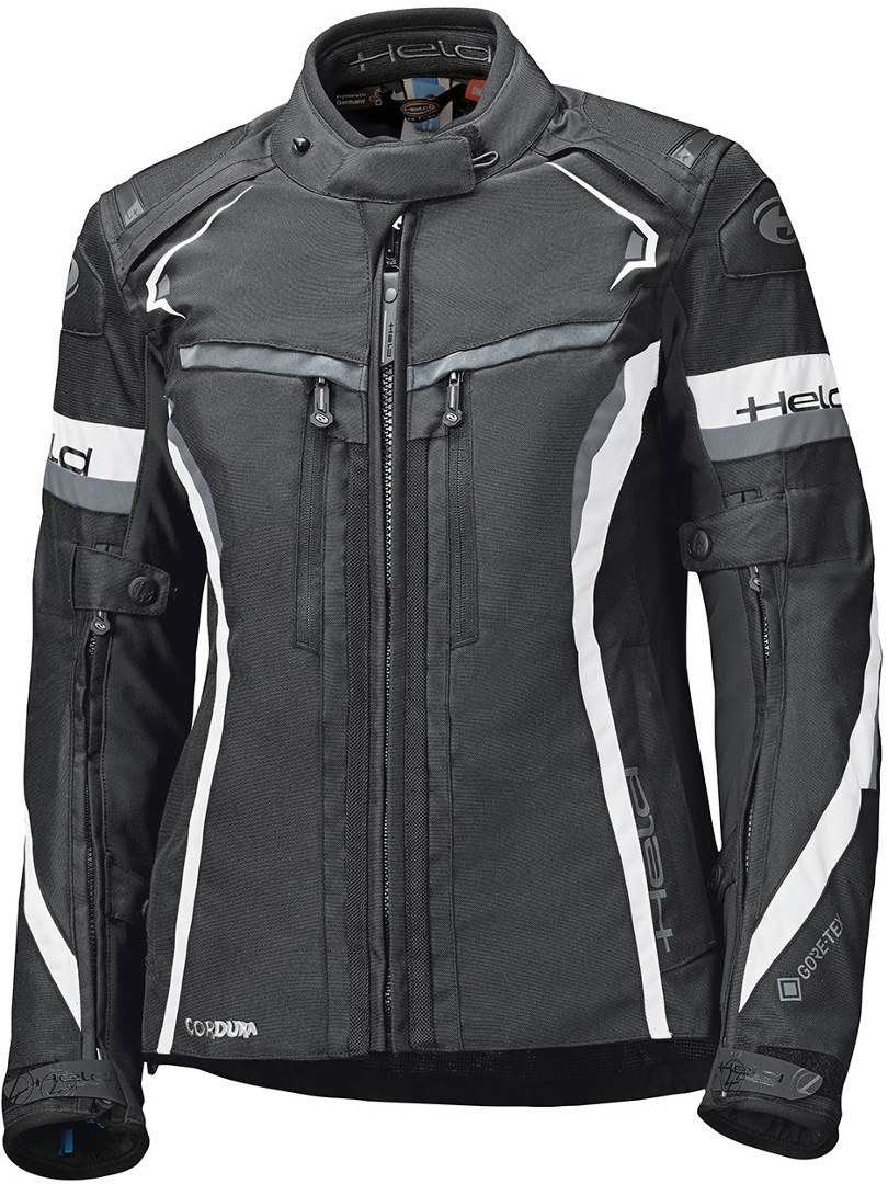 Held Imola ST Ladies Motorcycle Textile Jacket, black-white, Size 3XL for Women, black-white, Size 3XL for Women