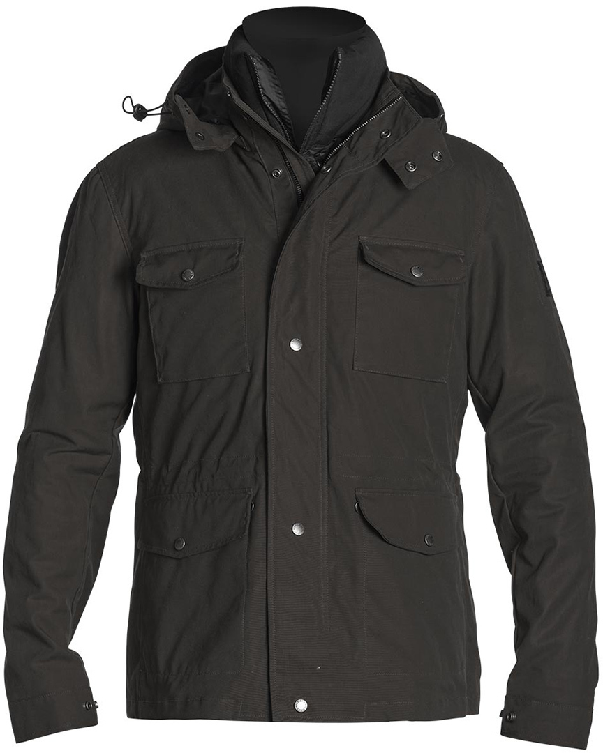 Helstons Barbade Motorcycle Waxed Jacket, black, Size L, black, Size L