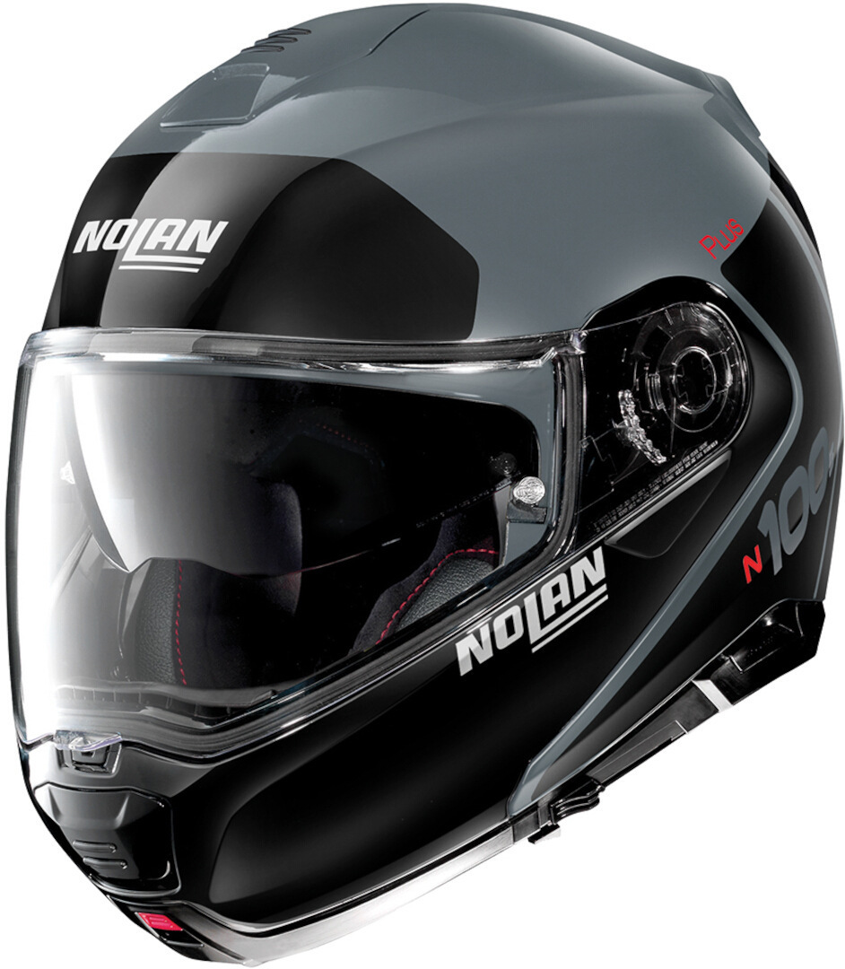 Nolan N100-5 Plus Destinctive N-Com Helmet, grey-white, Size S, grey-white, Size S