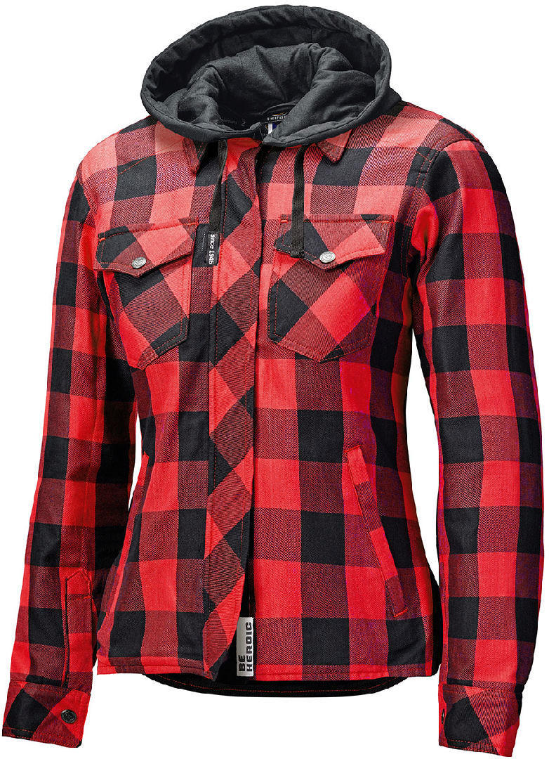 Held Lumberjack II Ladies Motorcycle Textile Jacket, black-red, Size XS for Women, black-red, Size XS for Women
