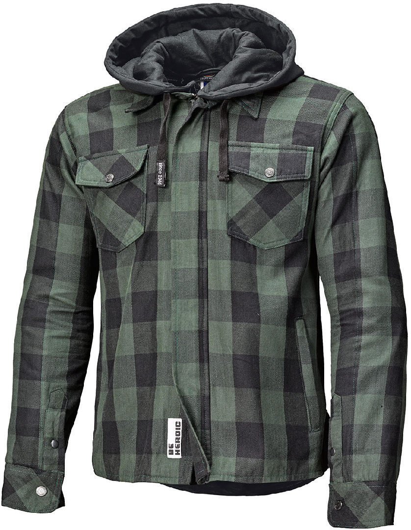 Held Lumberjack II Motorcycle Textile Jacket, black-green, Size S, black-green, Size S