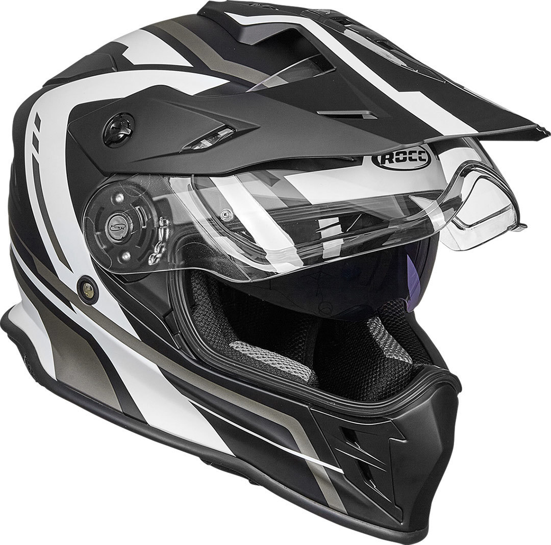 Rocc 782 Dekor Motocross Helmet, black-white, Size S, black-white, Size S