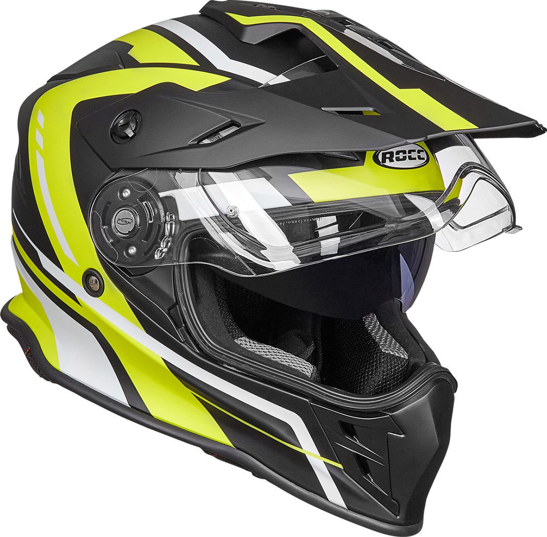 Rocc 782 Dekor Motocross Helmet, black-yellow, Size XS, black-yellow, Size XS