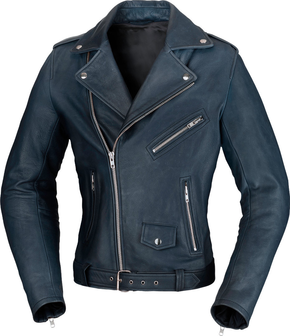 Büse Lancaster Ladies Motorcycle Leather Jacket, blue, Size 38 for Women, blue, Size 38 for Women