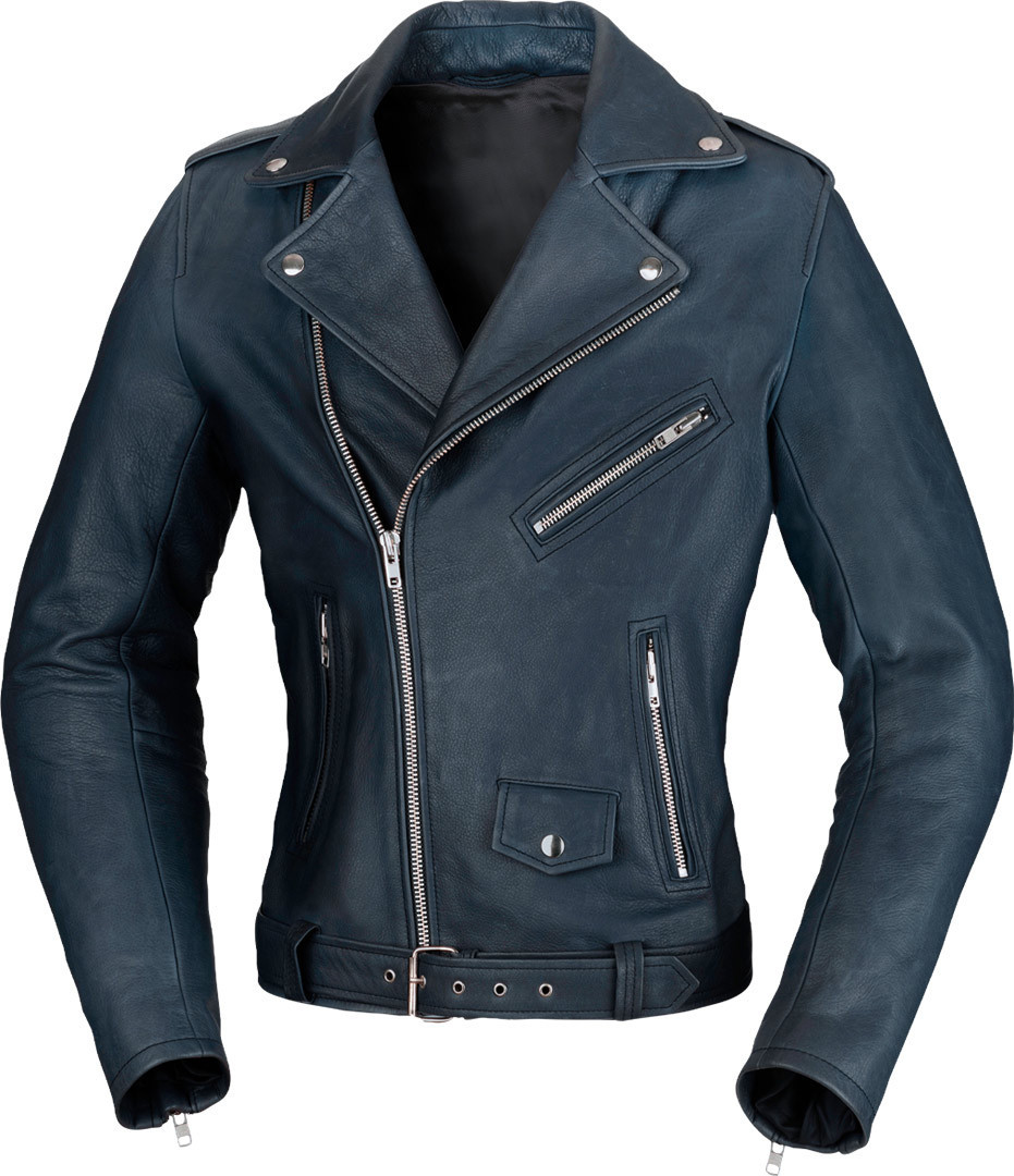 Image of Büse Lancaster Giacca donna in pelle moto, blu, dimensione 44 per donne