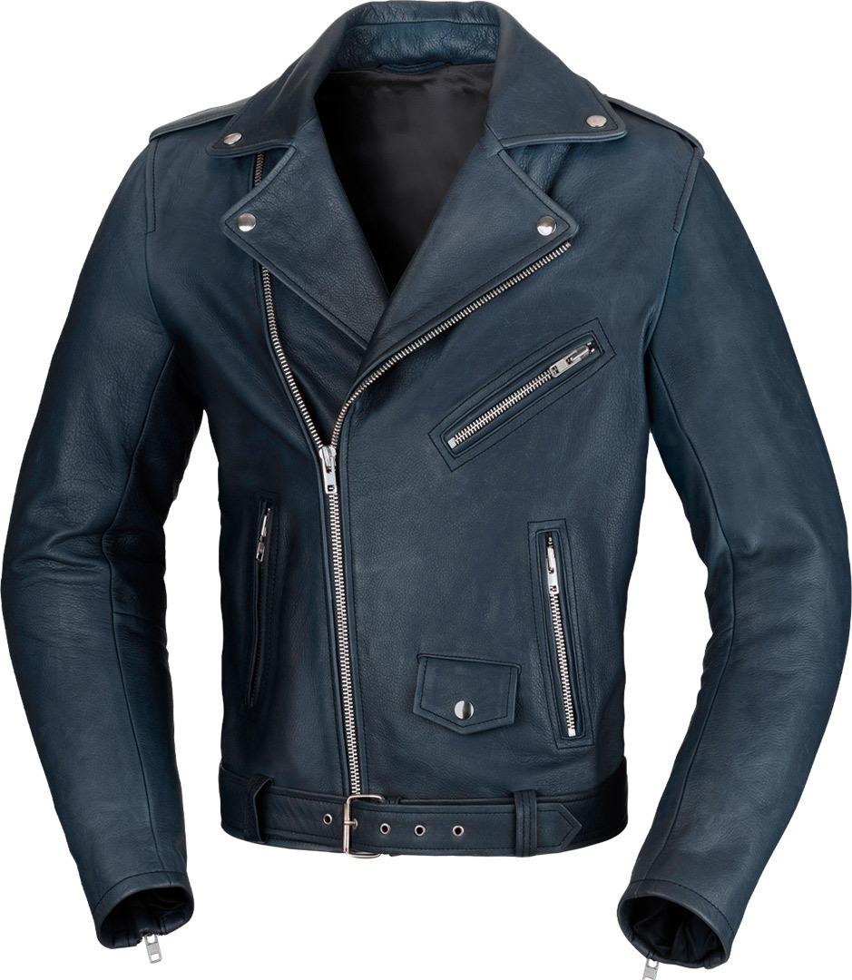 Image of Büse Lancaster Giacca in pelle moto, blu, dimensione 48