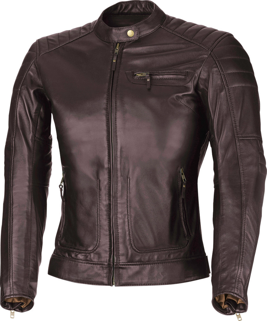 Büse Chester Ladies Motorcycle Leather Jacket, brown, Size 36 for Women, brown, Size 36 for Women