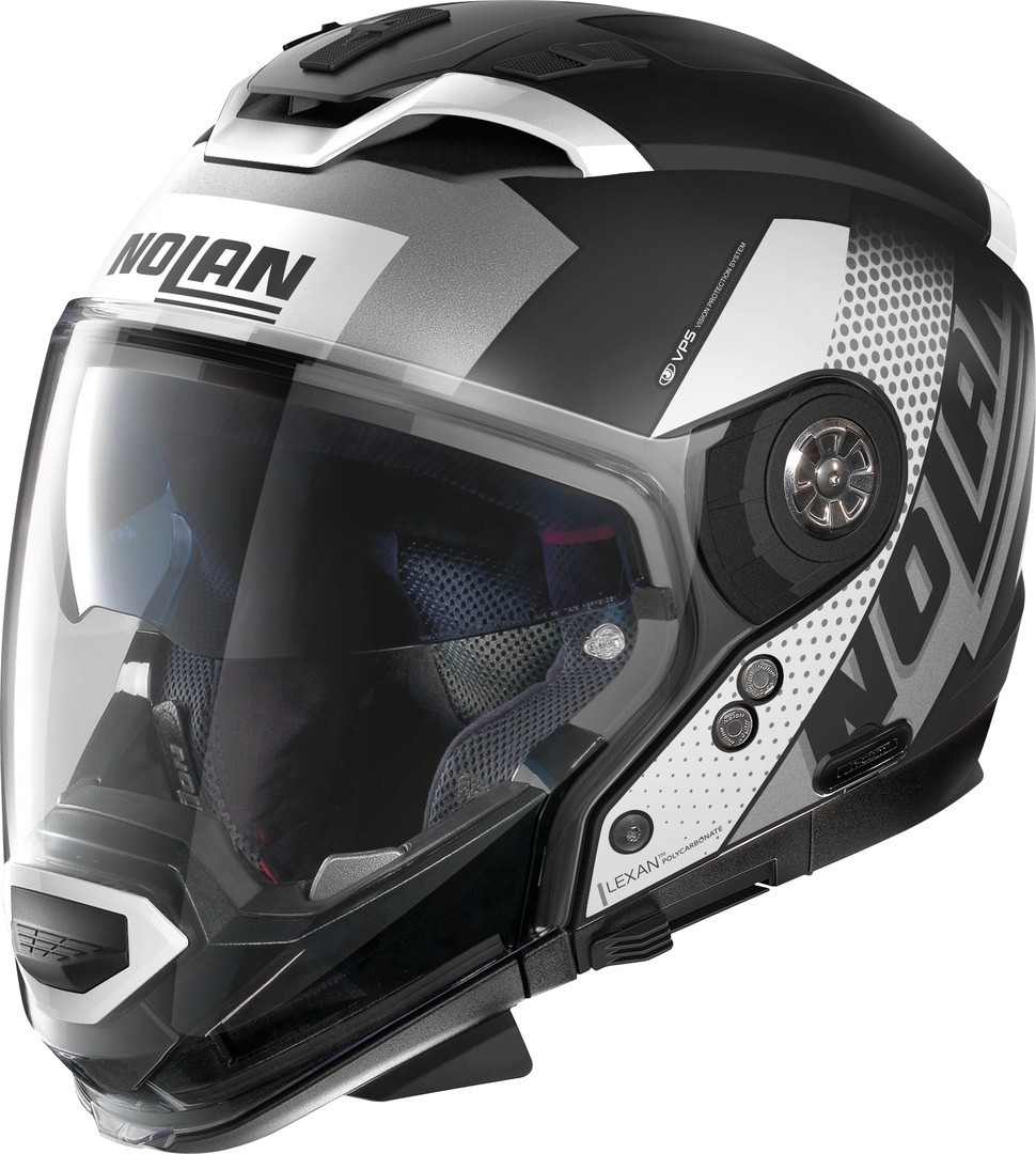 Nolan N70-2 GT Celeres N-Com Helmet, black-white, Size XS, black-white, Size XS