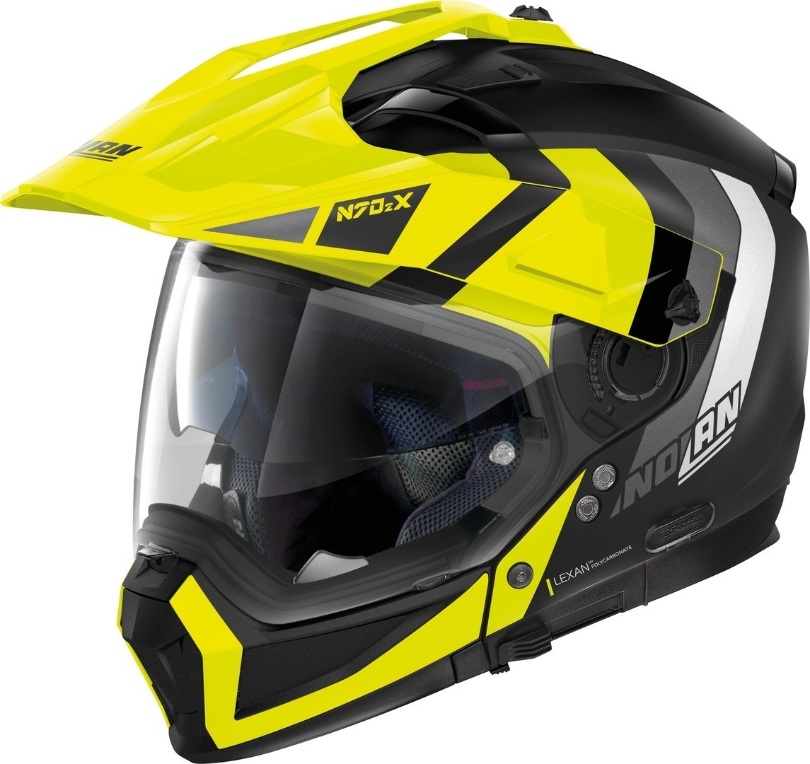 Nolan N70-2 X Decurio N-Com Helm, zwart-geel, afmeting XL