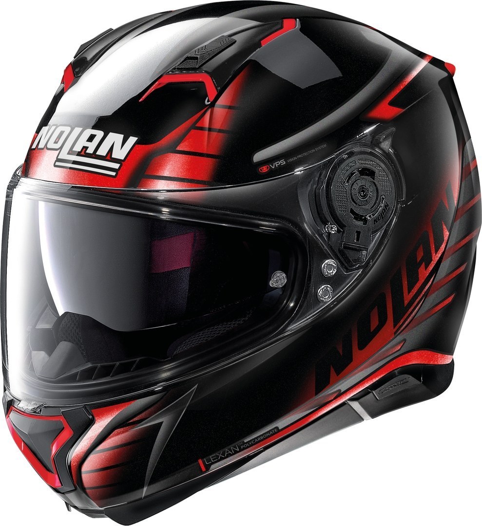 Nolan N87 Aulicus N-Com Helmet, black-red, Size S, black-red, Size S