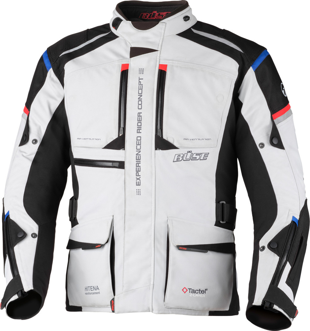 Büse Nova Motorcycle Textile Jacket, grey, Size 48, grey, Size 48