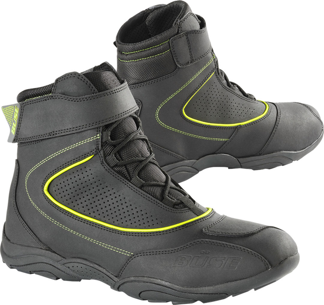 Büse B57 Motorcycle Shoes, black-yellow, Size 37, black-yellow, Size 37