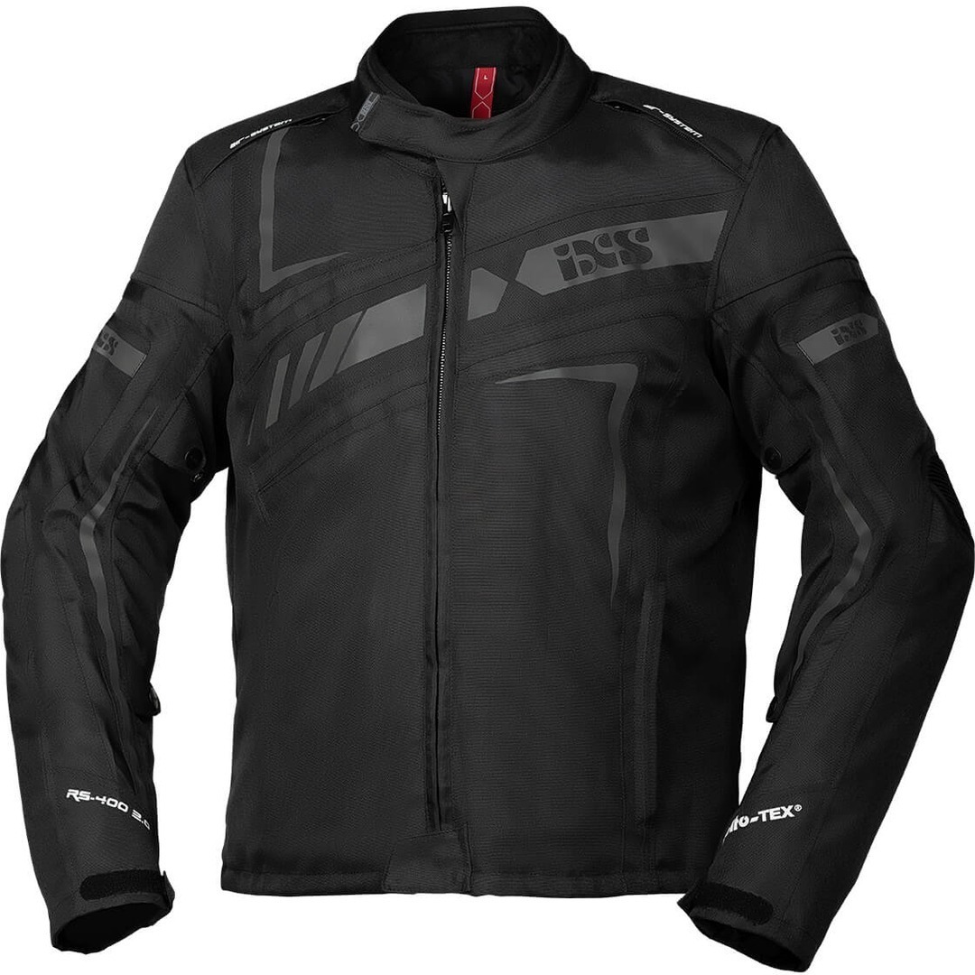 IXS Sport RS-400-ST 2.0 Motorcycle Textile Jacket, black, Size S, black, Size S