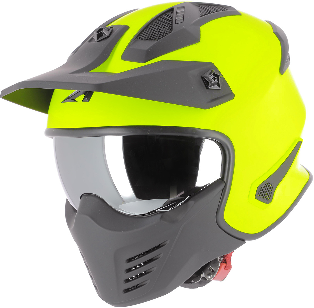 Astone Elektron Jet Helmet, black-yellow, Size M, black-yellow, Size M