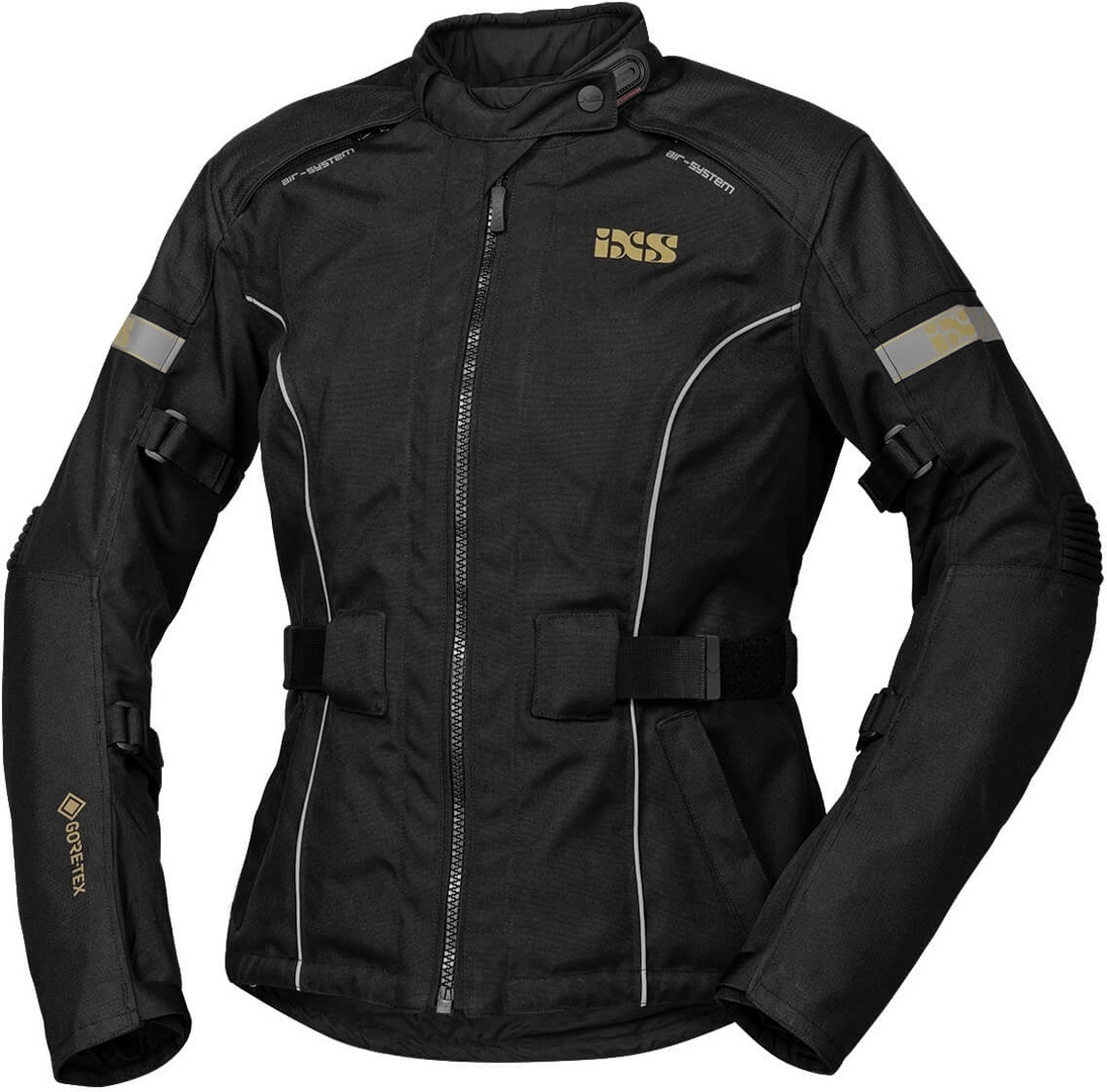 IXS Tour Classic Gore-Tex Ladies Motorcycle Textile Jacket, black, Size S for Women, black, Size S for Women