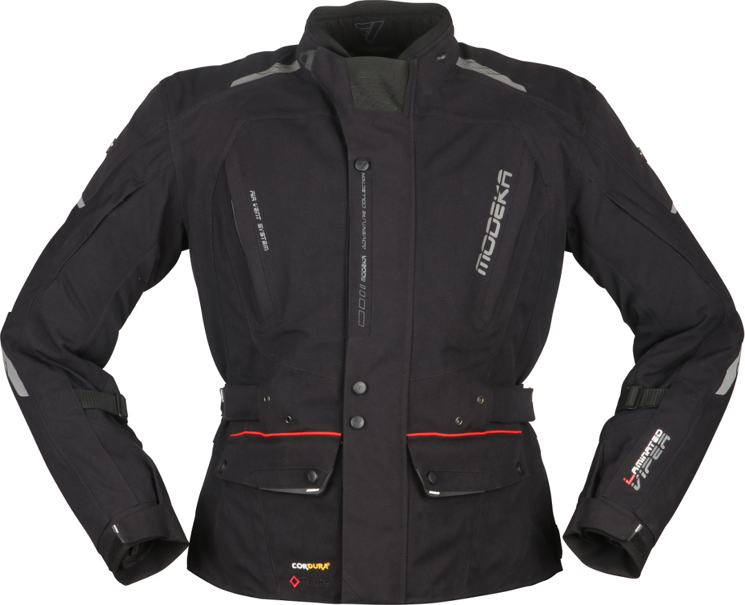 Modeka Viper LT Motorcycle Textile Jacket, black, Size M, black, Size M