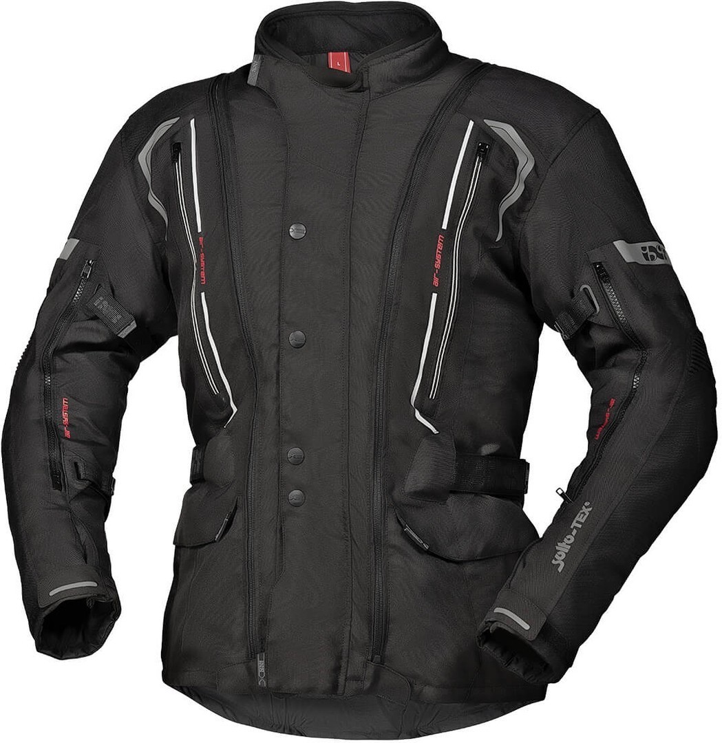 IXS Tour Flex-ST Motorcycle Textile Jacket, black, Size S, black, Size S