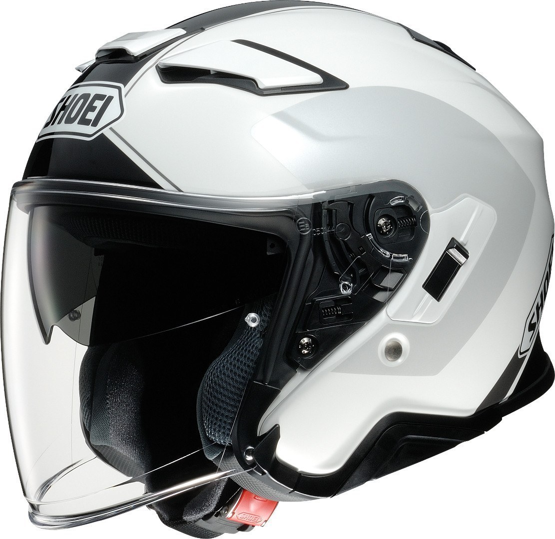 Image of Shoei J-Cruise 2 Adagio Casco Jet, nero-grigio-bianco, dimensione XS