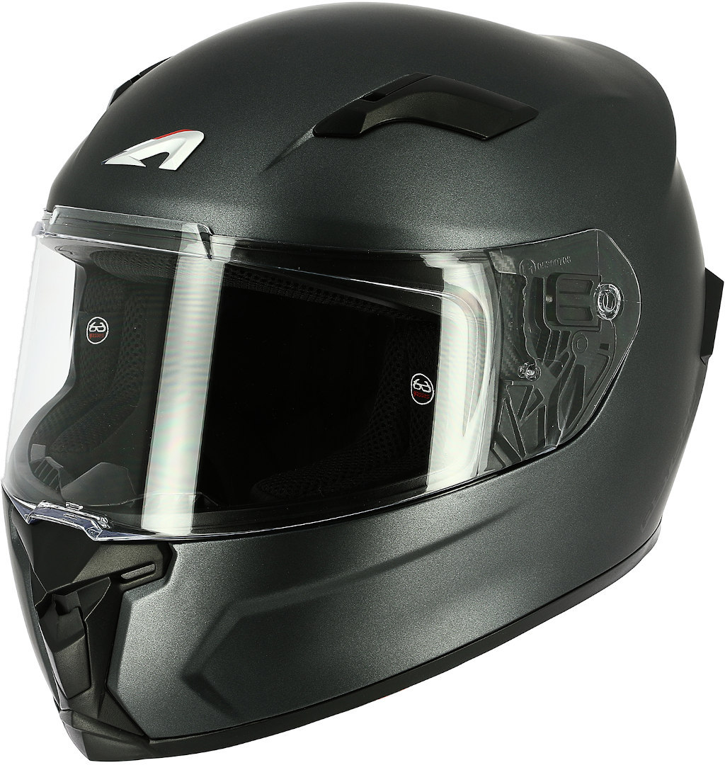 Astone GT3 Monocolor Helm, zilver, afmeting XL