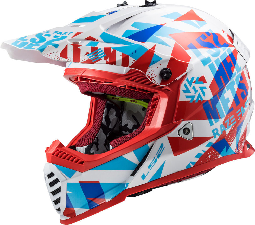 LS2 MX437 Fast Evo Funky Motocross Helmet