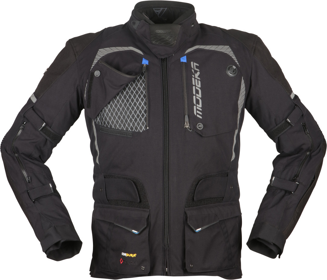 Modeka Tacoma III Motorcycle Textile Jacket, black, Size M, black, Size M