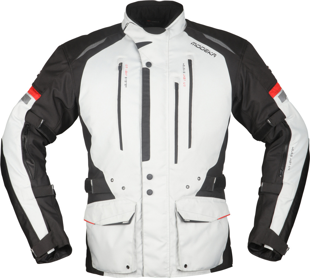 Modeka Striker II Motorcycle Textile Pants, black-grey, Size 3XL, black-grey, Size 3XL
