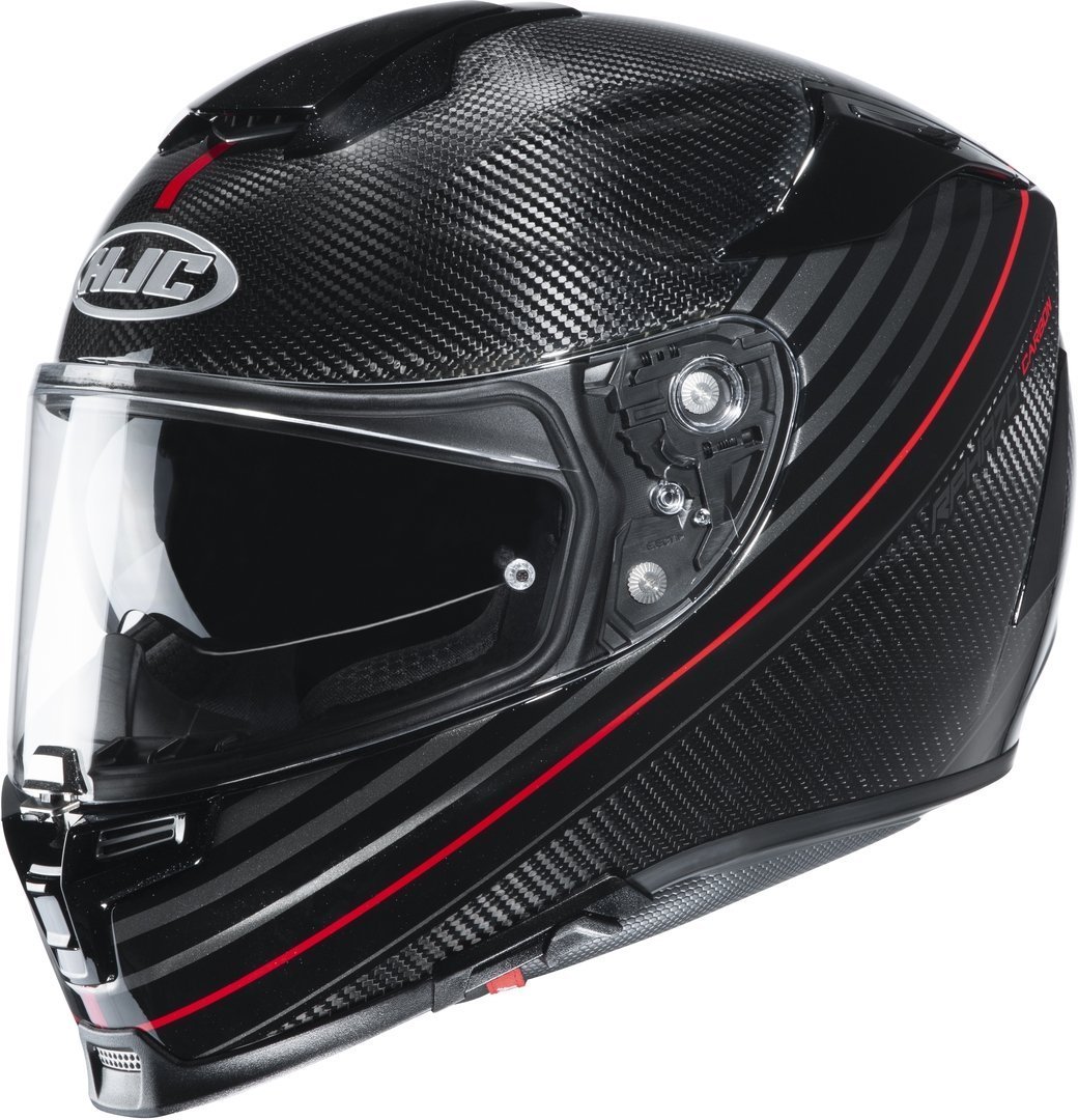 HJC RPHA 70 Artan Carbon Helm, zwart-rood, afmeting XL