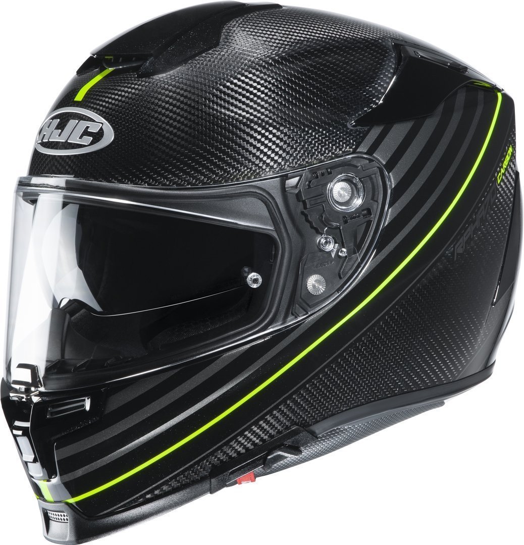HJC RPHA 70 Artan Carbon Helm, zwart-geel, afmeting S