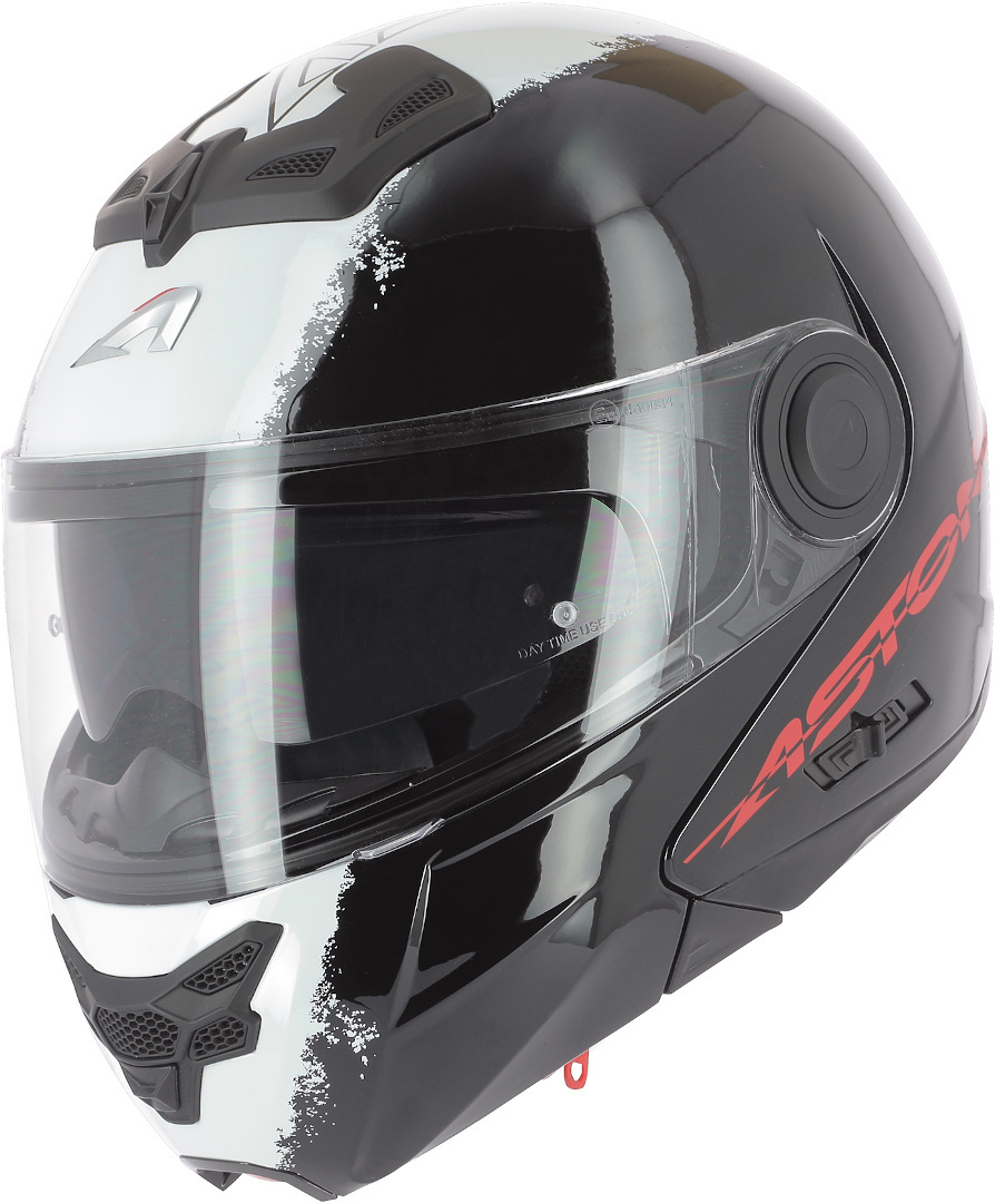 Astone RT 800 Stripes Helmet, black-white, Size XL, black-white, Size XL