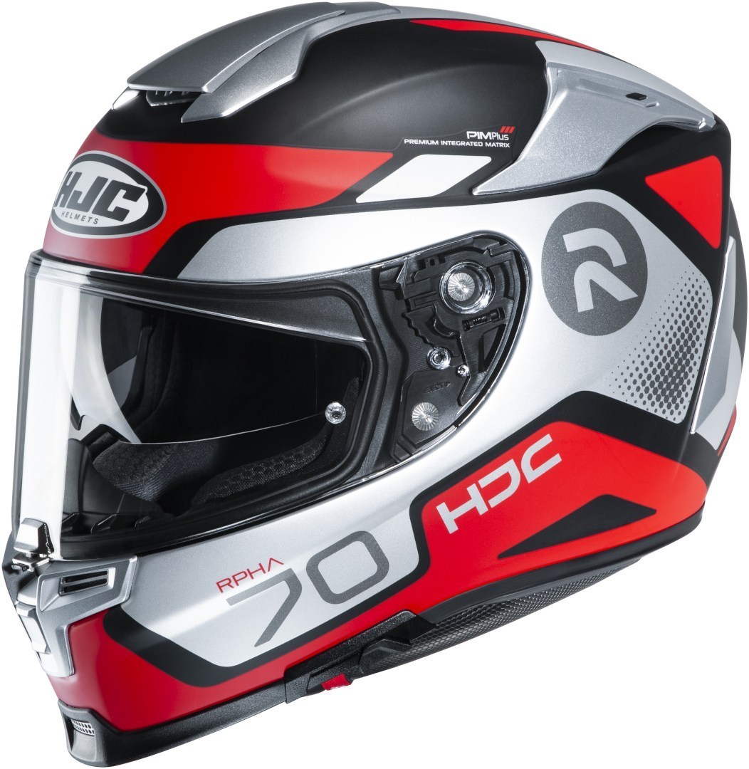 HJC RPHA 70 Shuky Helm, grijs-wit-rood, afmeting XS 54 55