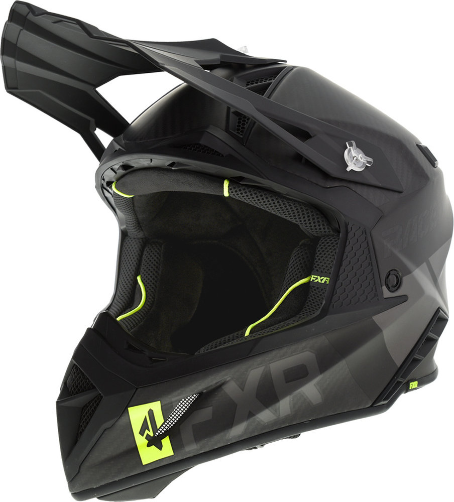 FXR Helium Carbon Race Div Capacete de motocross