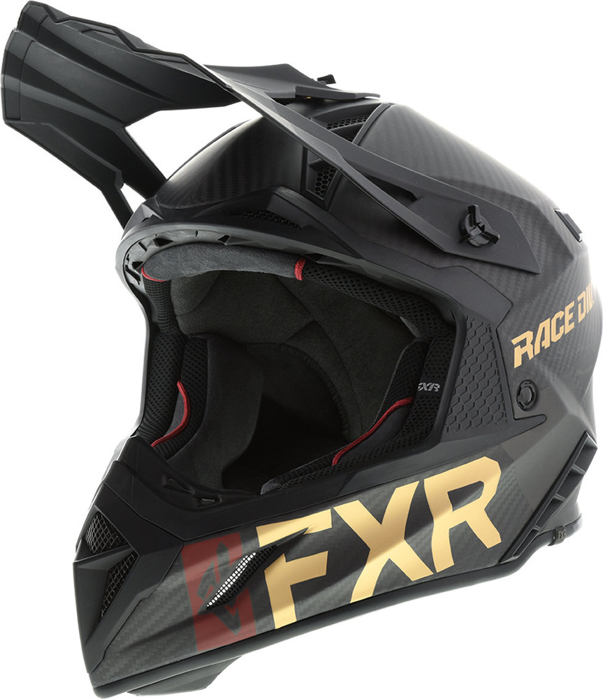 FXR Helium Carbon Race Div Motocross Helmet