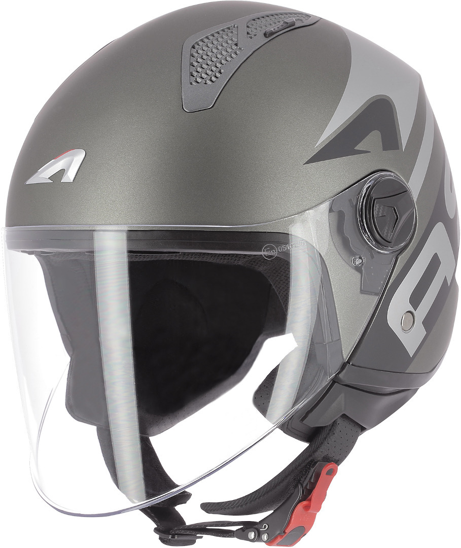 Astone Minijet Link Jet Helmet, grey, Size XS, grey, Size XS